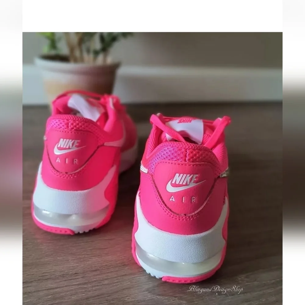 Nike Air Max Excee Womens Pink Sneakers Shoes Made with Swarovski Crystals